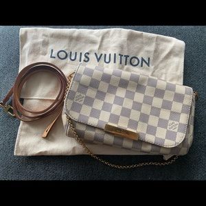 SOLD!! Louis Vuitton Damier Azur Favorite MM